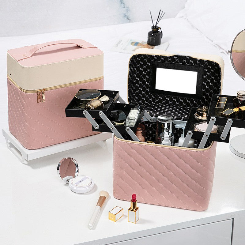 Portable Case Cosmetics and Jewelry Storage Box Nail Beauty Box