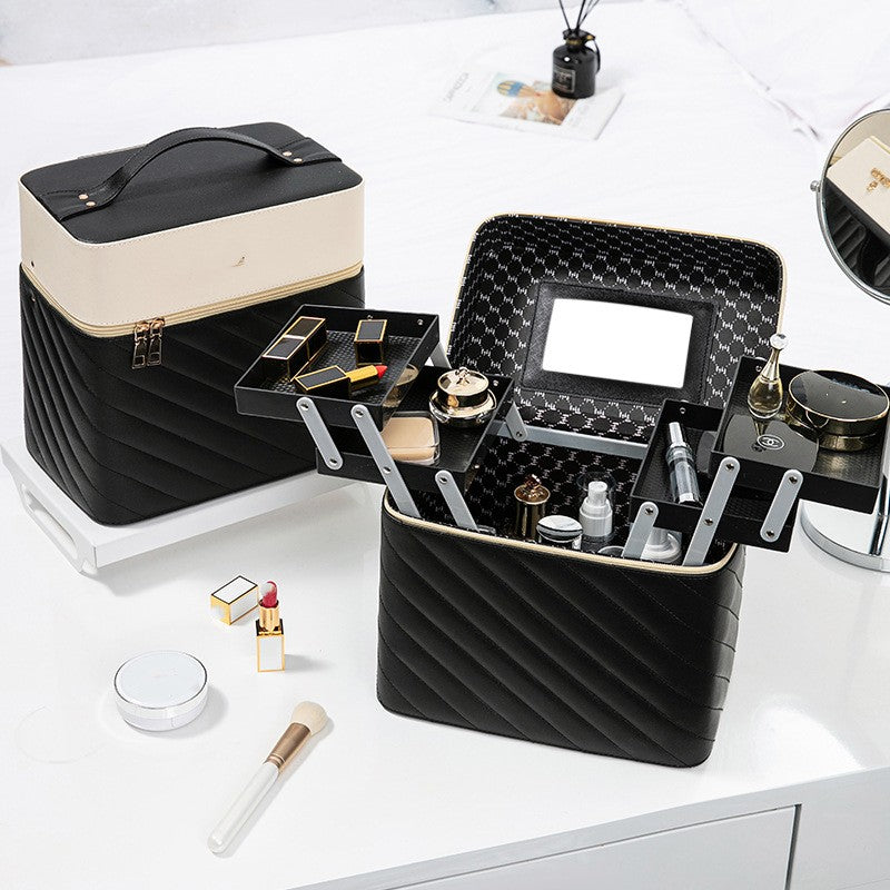 Portable Case Cosmetics and Jewelry Storage Box Nail Beauty Box
