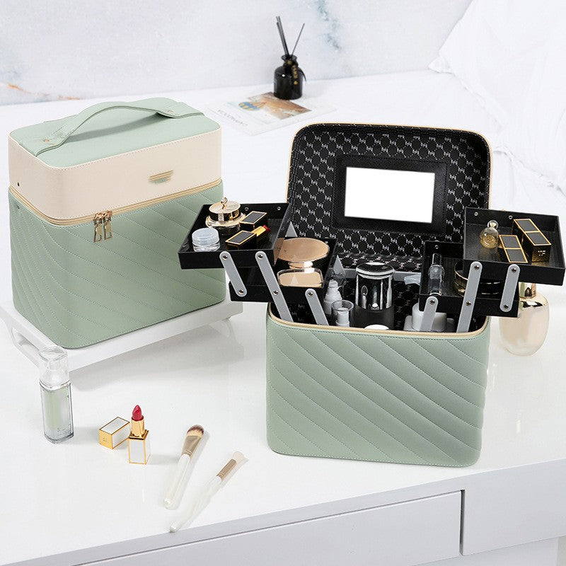 Portable Case Cosmetics and Jewelry Storage Box Nail Beauty Box