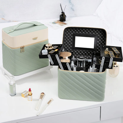 Portable Case Cosmetics and Jewelry Storage Box Nail Beauty Box