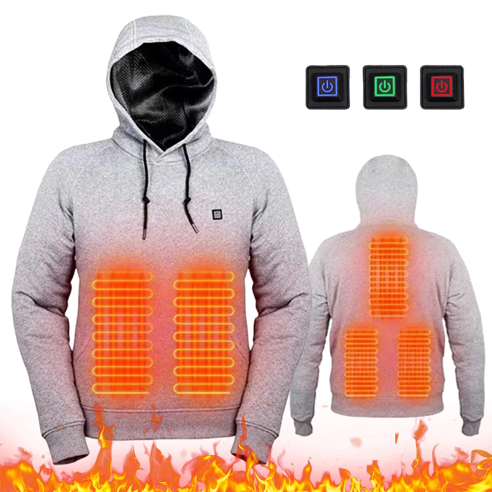 Stay Warm This Winter with Our Versatile Heated Hoodies for Men and Women - Perfect for Outdoor Adventures!
