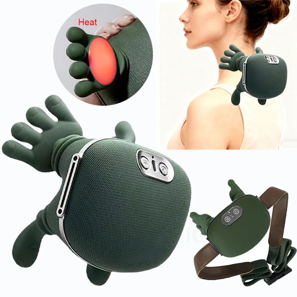 Experience Ultimate Relaxation with the Portable Heated Cervical Neck Massager - Your Solution for Pain Relief and Muscle Comfort!