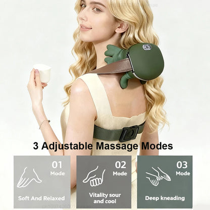 Experience Ultimate Relaxation with the Portable Heated Cervical Neck Massager - Your Solution for Pain Relief and Muscle Comfort!