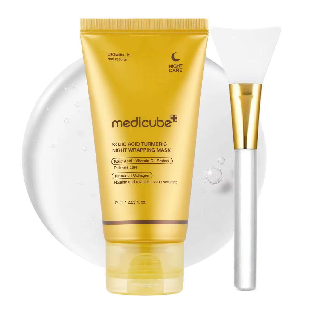 Medicube Peel-Off Mask Turmeric VC Collagen Peel Mask with Brush Improve Dullness Oil Control Hydrating Moisturizing Brightening